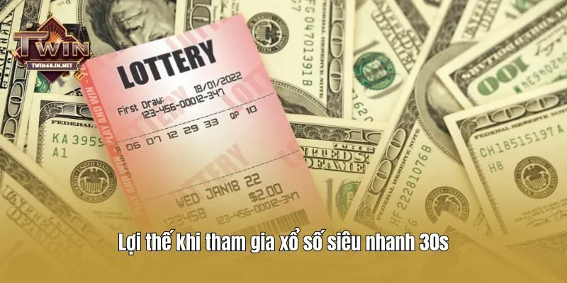 Lợi thế khi tham gia xổ số siêu nhanh 30s